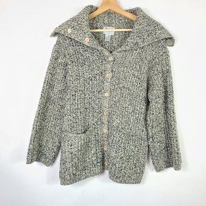 Cassini Knitted Wool Long Sleeve Sweater with Pockets